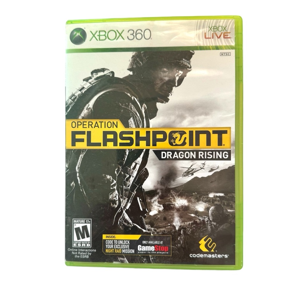 Microsoft Xbox 360 Operation Flashpoint Dragon Rising Videogame *NOT TESTED*